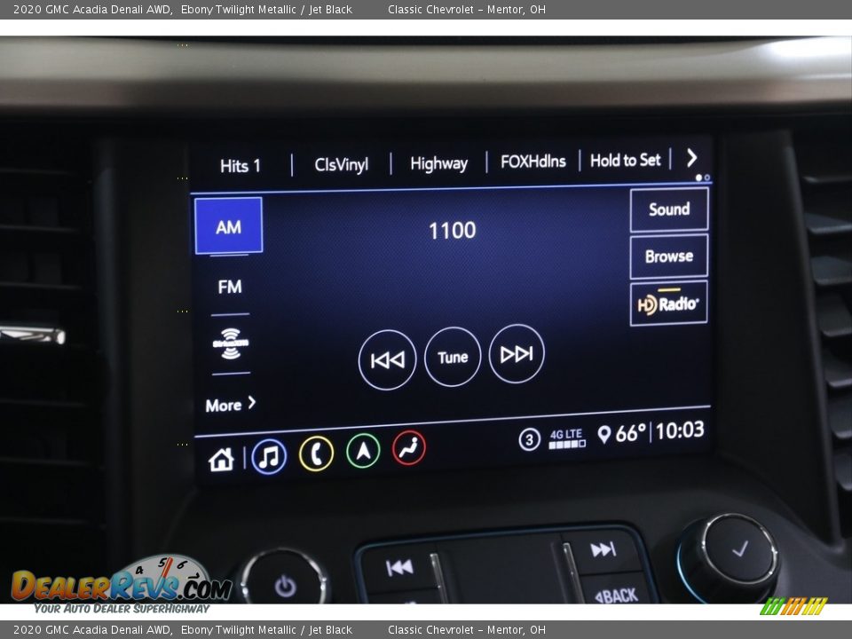 2020 GMC Acadia Denali AWD Ebony Twilight Metallic / Jet Black Photo #10