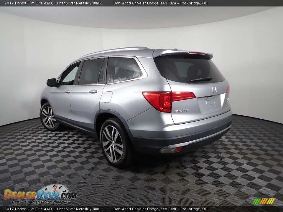 2017 Honda Pilot Elite AWD Lunar Silver Metallic / Black Photo #12