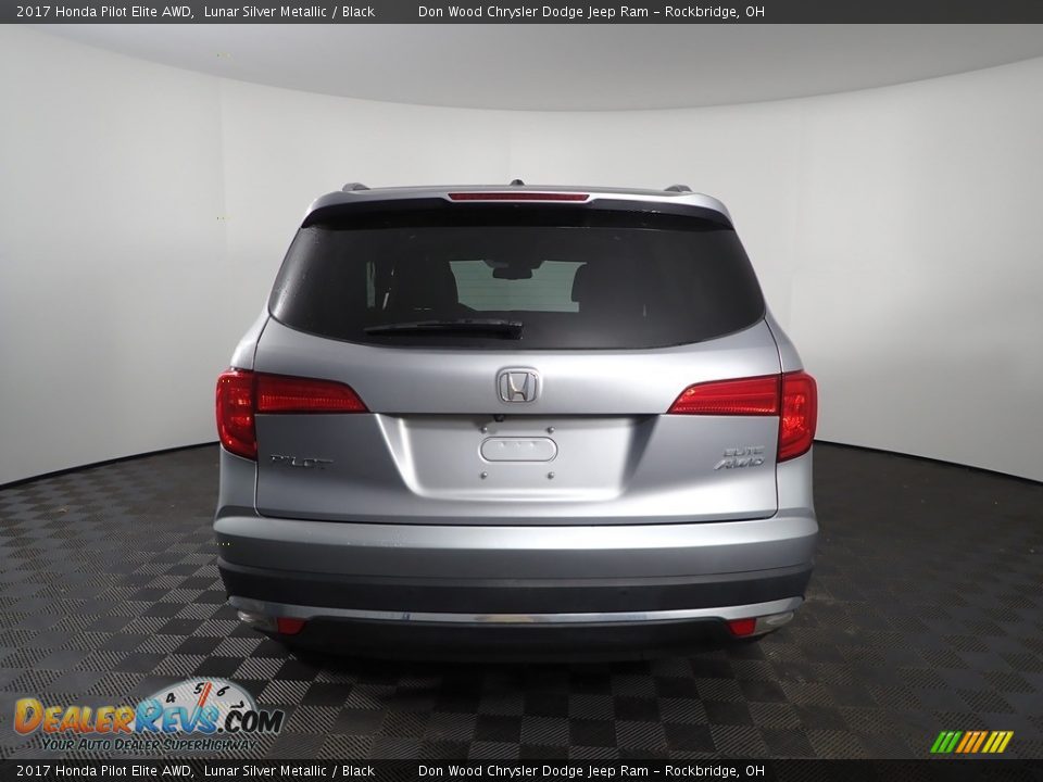 2017 Honda Pilot Elite AWD Lunar Silver Metallic / Black Photo #13