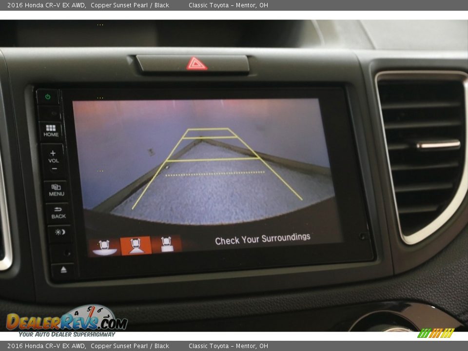 2016 Honda CR-V EX AWD Copper Sunset Pearl / Black Photo #15