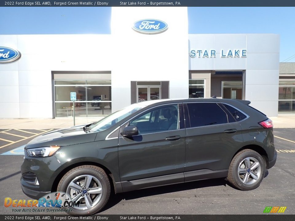 2022 Ford Edge SEL AWD Forged Green Metallic / Ebony Photo #1