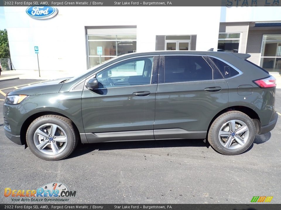 2022 Ford Edge SEL AWD Forged Green Metallic / Ebony Photo #2