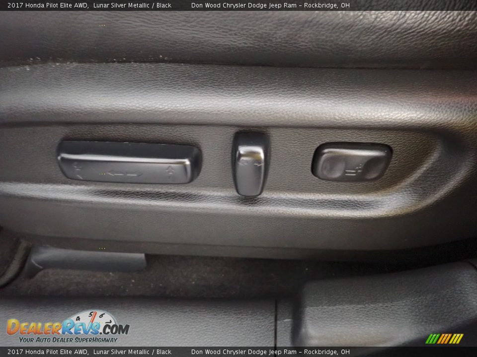 2017 Honda Pilot Elite AWD Lunar Silver Metallic / Black Photo #19