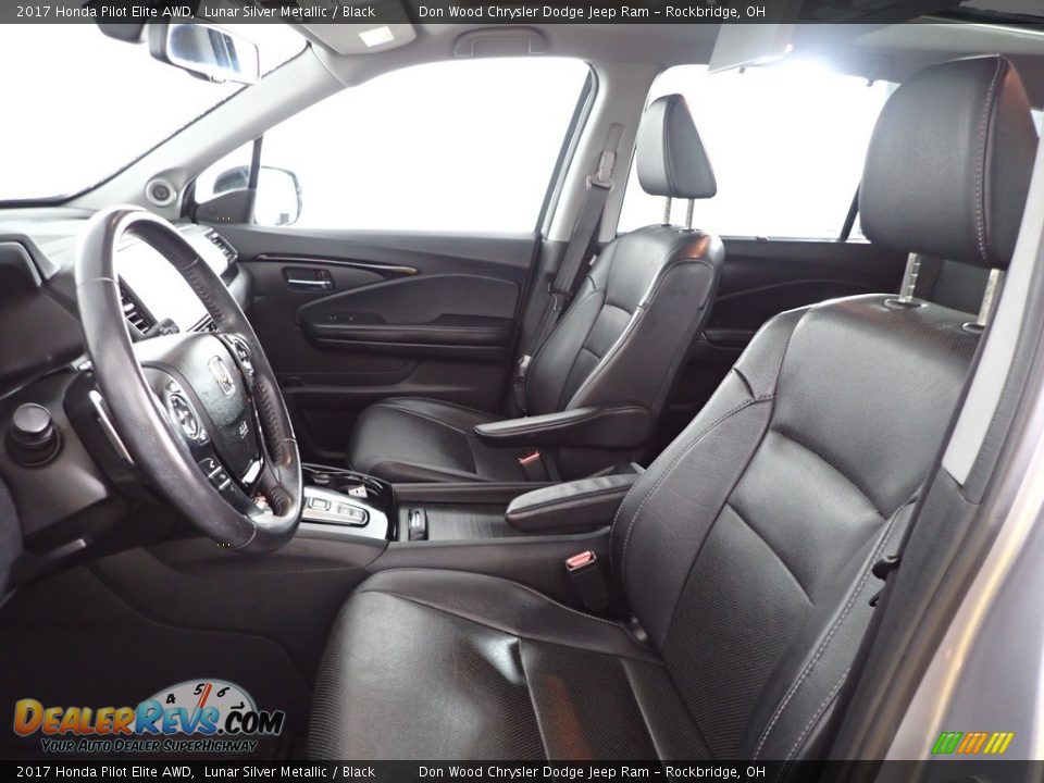2017 Honda Pilot Elite AWD Lunar Silver Metallic / Black Photo #20