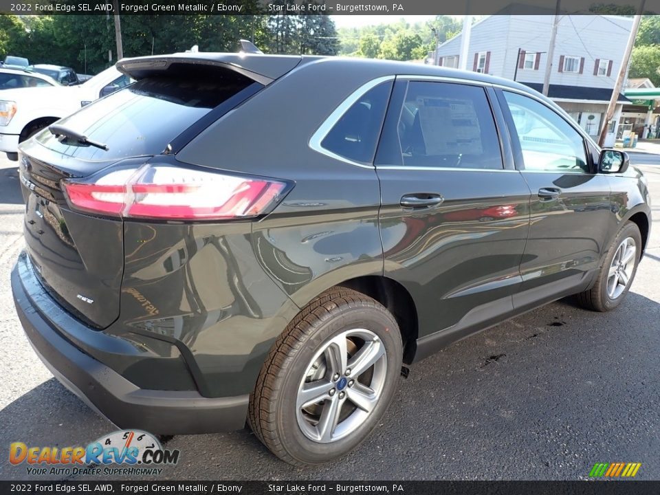 2022 Ford Edge SEL AWD Forged Green Metallic / Ebony Photo #6