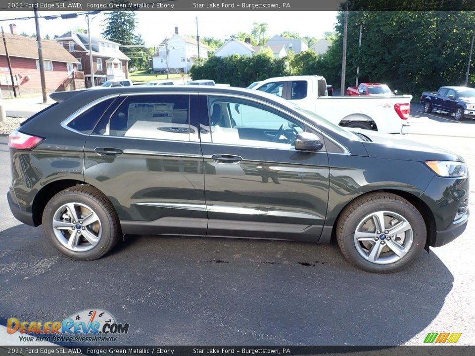 2022 Ford Edge SEL AWD Forged Green Metallic / Ebony Photo #7