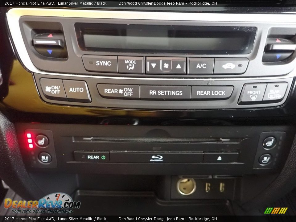 2017 Honda Pilot Elite AWD Lunar Silver Metallic / Black Photo #25