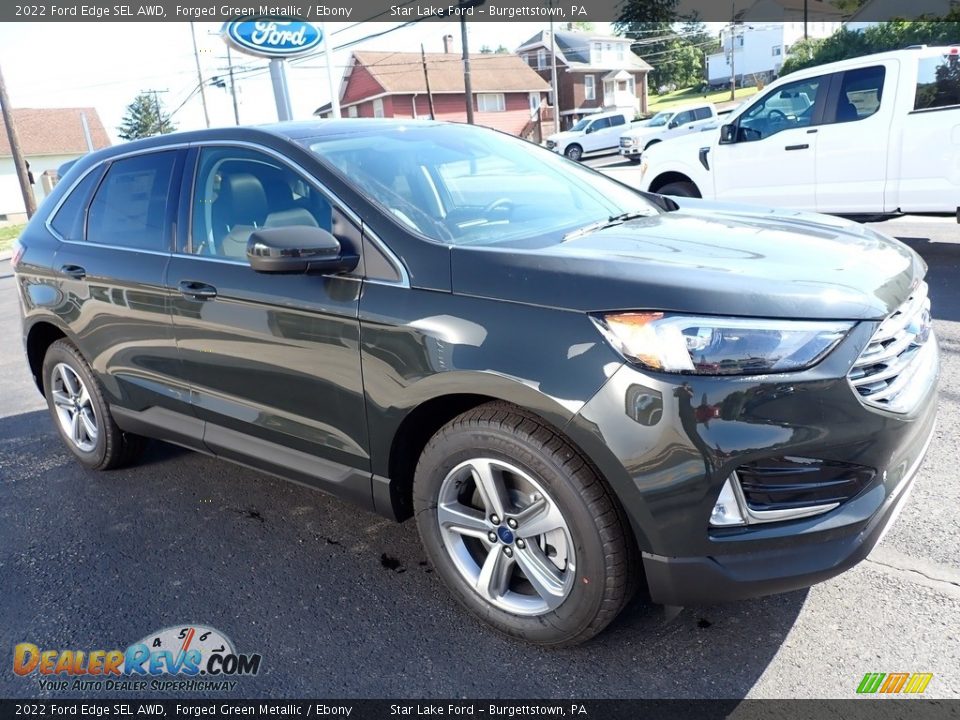 2022 Ford Edge SEL AWD Forged Green Metallic / Ebony Photo #8