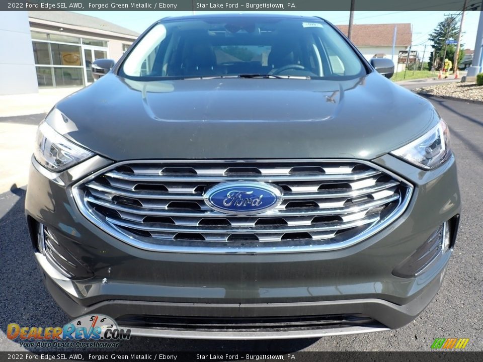 2022 Ford Edge SEL AWD Forged Green Metallic / Ebony Photo #9