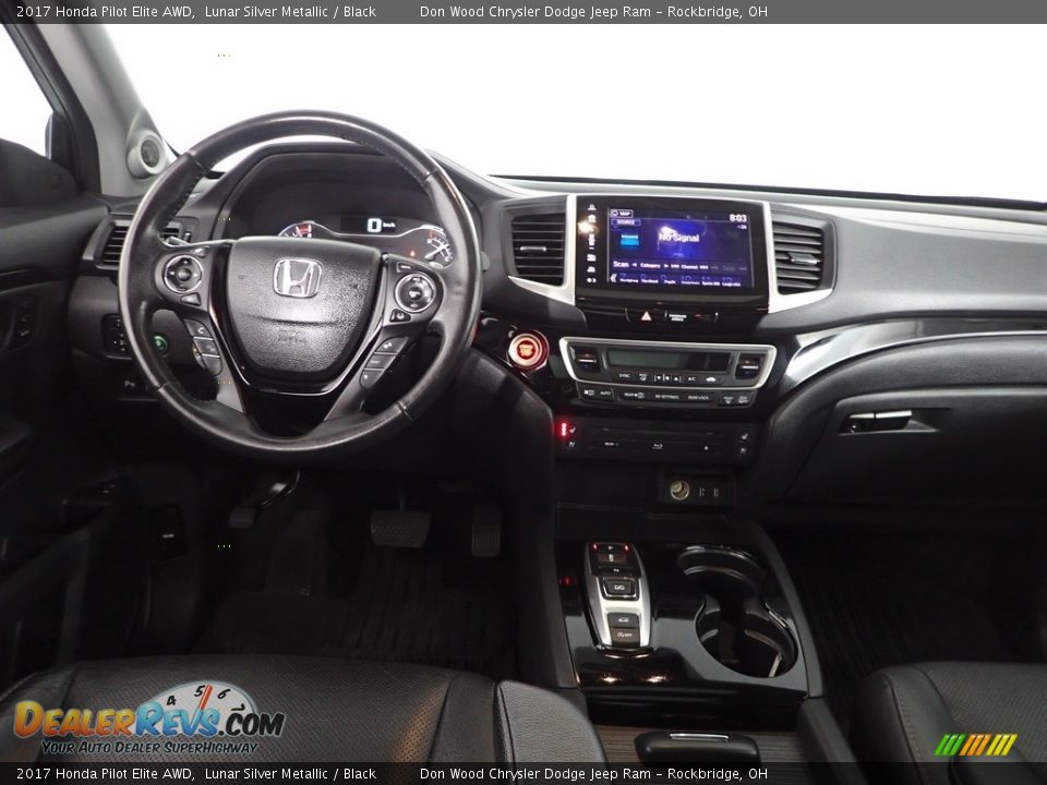 2017 Honda Pilot Elite AWD Lunar Silver Metallic / Black Photo #32