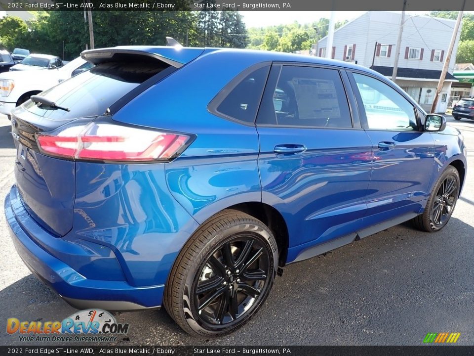 2022 Ford Edge ST-Line AWD Atlas Blue Metallic / Ebony Photo #6