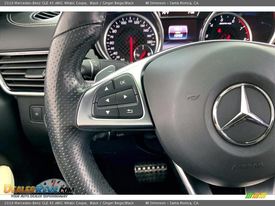 2019 Mercedes-Benz GLE 43 AMG 4Matic Coupe Black / Ginger Beige/Black Photo #20