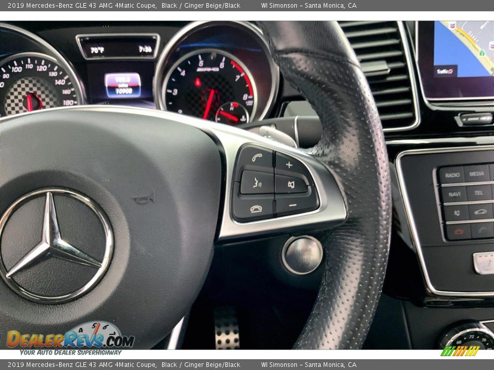 2019 Mercedes-Benz GLE 43 AMG 4Matic Coupe Black / Ginger Beige/Black Photo #21