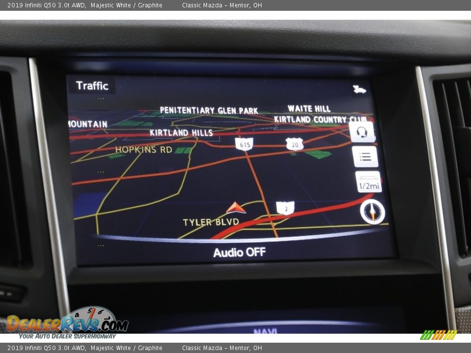 2019 Infiniti Q50 3.0t AWD Majestic White / Graphite Photo #10