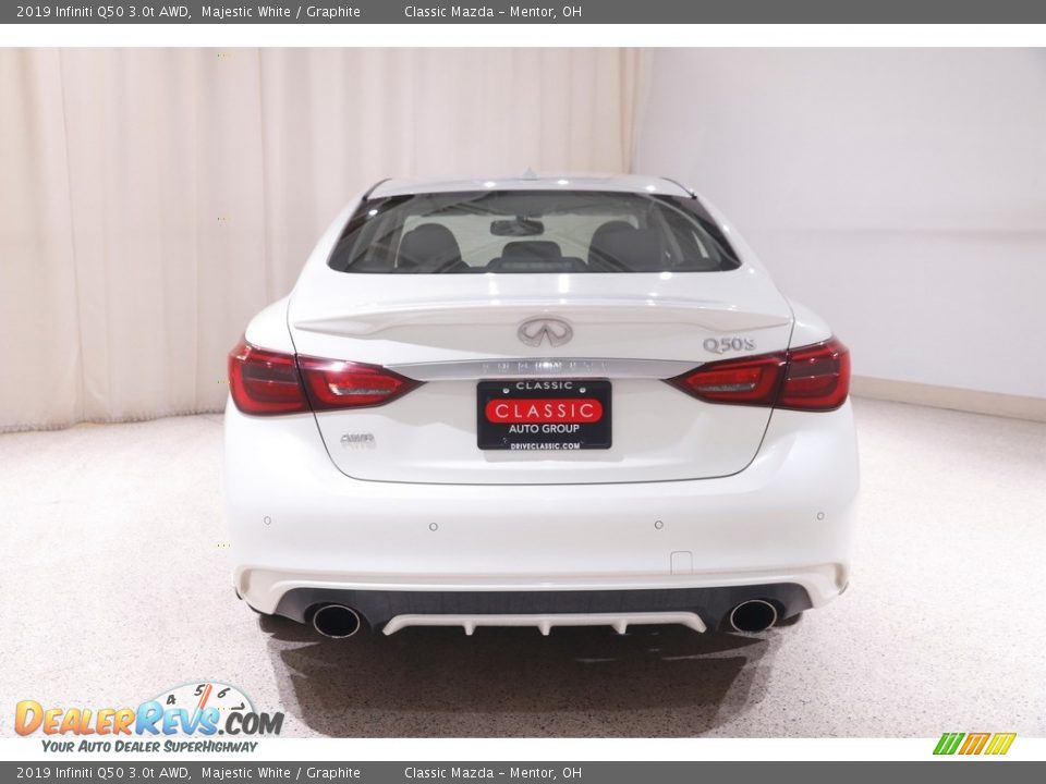 2019 Infiniti Q50 3.0t AWD Majestic White / Graphite Photo #20