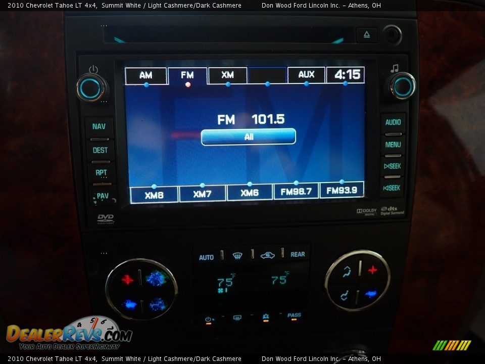 2010 Chevrolet Tahoe LT 4x4 Summit White / Light Cashmere/Dark Cashmere Photo #26