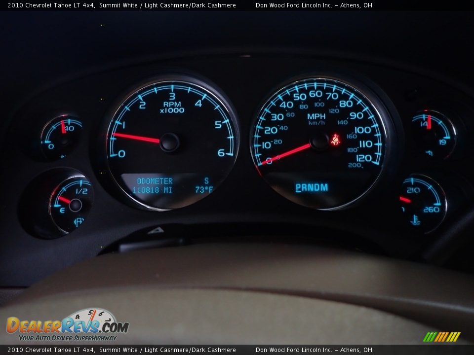 2010 Chevrolet Tahoe LT 4x4 Summit White / Light Cashmere/Dark Cashmere Photo #28