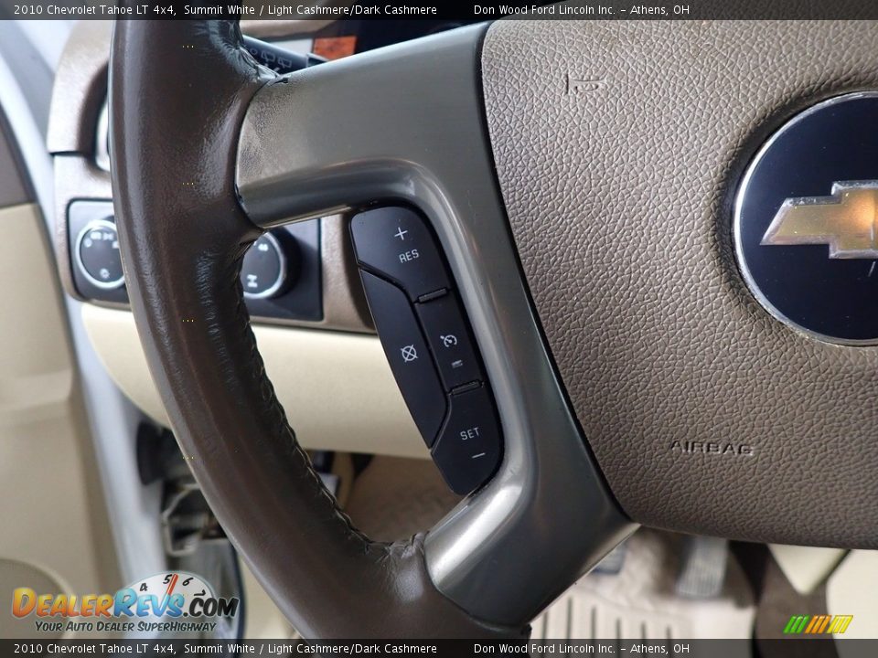 2010 Chevrolet Tahoe LT 4x4 Summit White / Light Cashmere/Dark Cashmere Photo #29