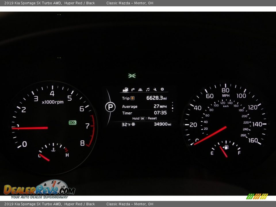 2019 Kia Sportage SX Turbo AWD Hyper Red / Black Photo #8