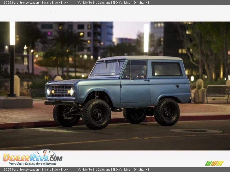 1966 Ford Bronco Wagon Tiffany Blue / Black Photo #1