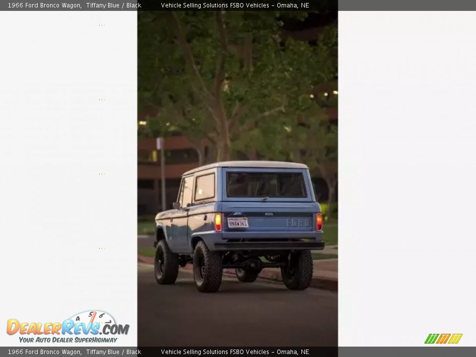 1966 Ford Bronco Wagon Tiffany Blue / Black Photo #4