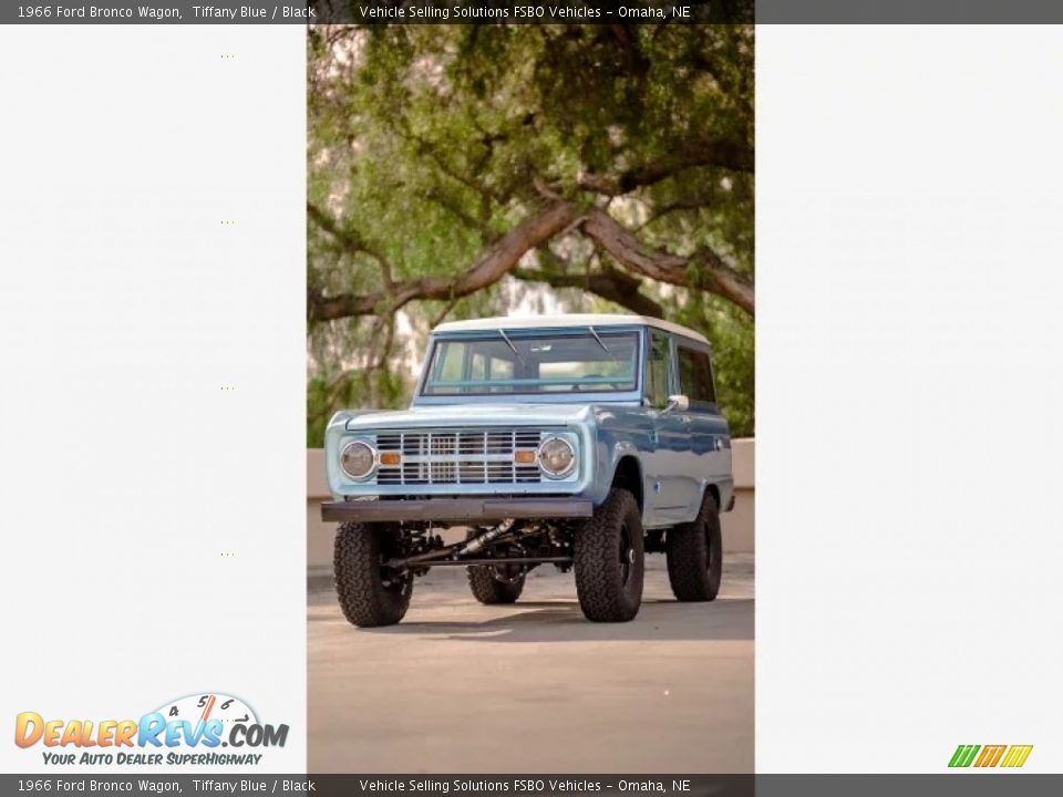 1966 Ford Bronco Wagon Tiffany Blue / Black Photo #12