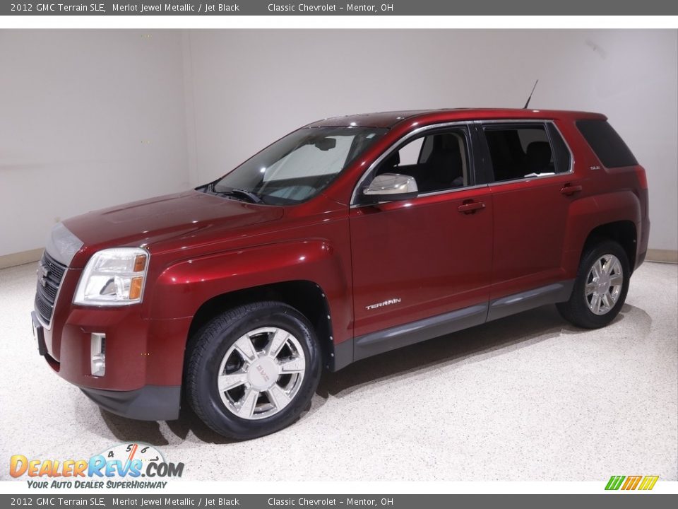 2012 GMC Terrain SLE Merlot Jewel Metallic / Jet Black Photo #3