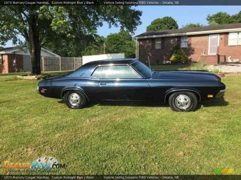 1970 Mercury Cougar Hardtop Custom Midnight Blue / Black Photo #11
