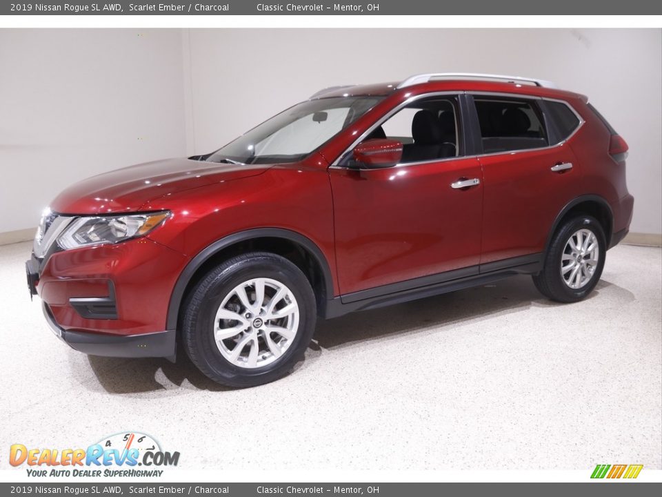 2019 Nissan Rogue SL AWD Scarlet Ember / Charcoal Photo #3