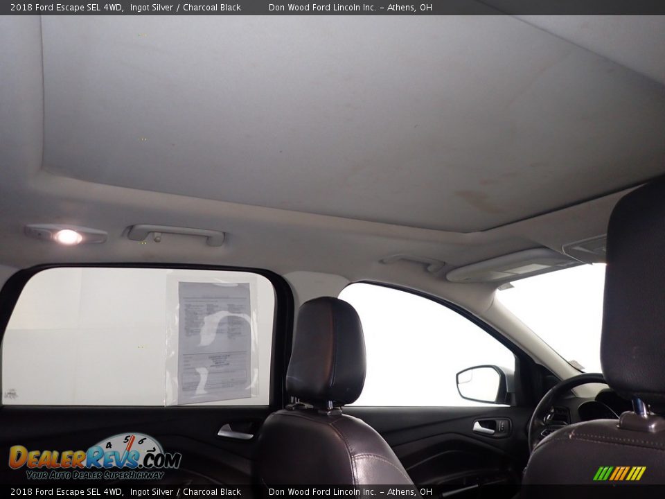 2018 Ford Escape SEL 4WD Ingot Silver / Charcoal Black Photo #2