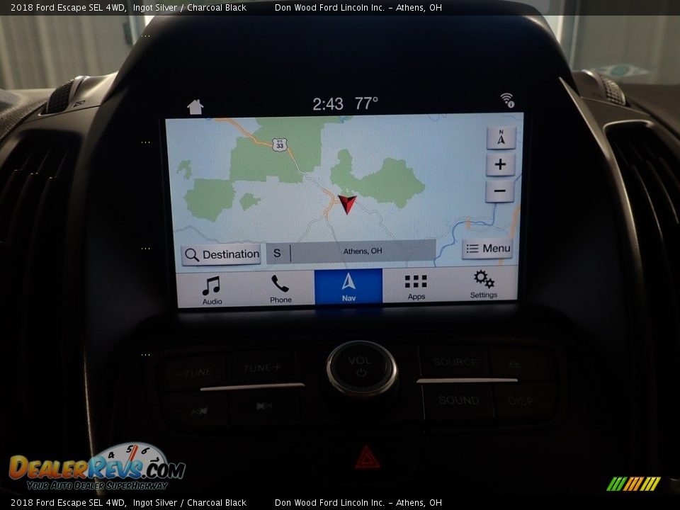 2018 Ford Escape SEL 4WD Ingot Silver / Charcoal Black Photo #3