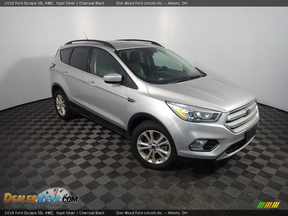 2018 Ford Escape SEL 4WD Ingot Silver / Charcoal Black Photo #5