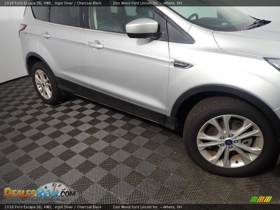 2018 Ford Escape SEL 4WD Ingot Silver / Charcoal Black Photo #6