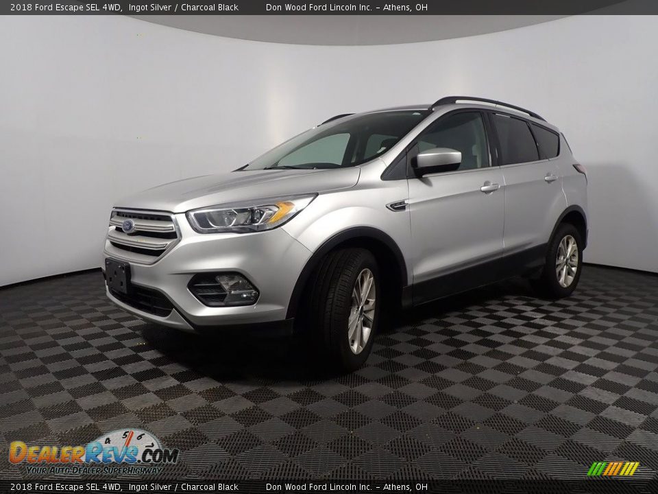 2018 Ford Escape SEL 4WD Ingot Silver / Charcoal Black Photo #10