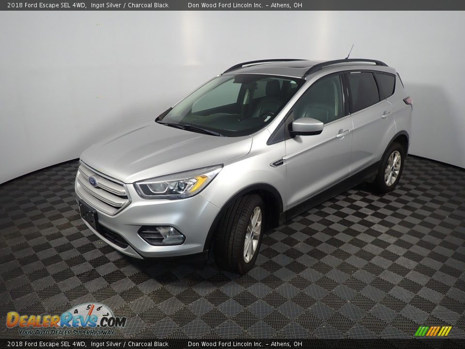 2018 Ford Escape SEL 4WD Ingot Silver / Charcoal Black Photo #11