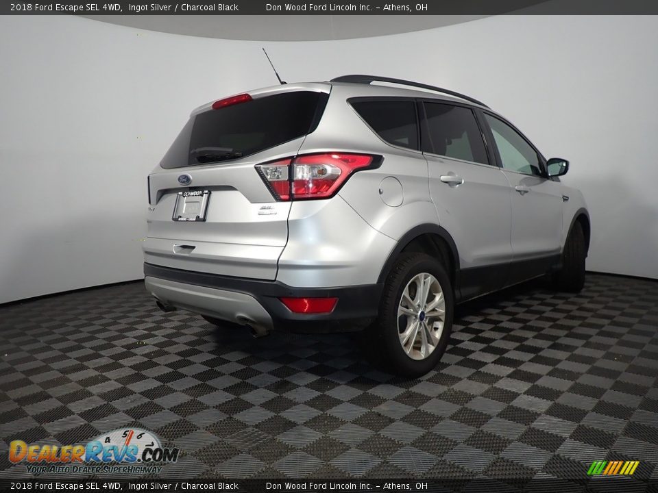 2018 Ford Escape SEL 4WD Ingot Silver / Charcoal Black Photo #19