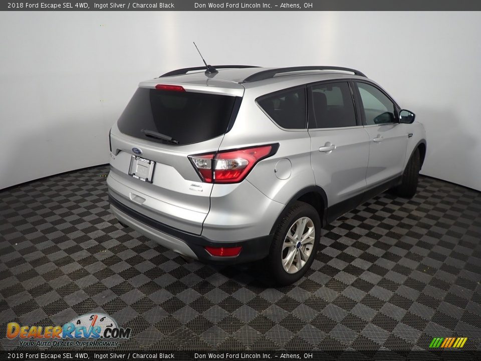 2018 Ford Escape SEL 4WD Ingot Silver / Charcoal Black Photo #20