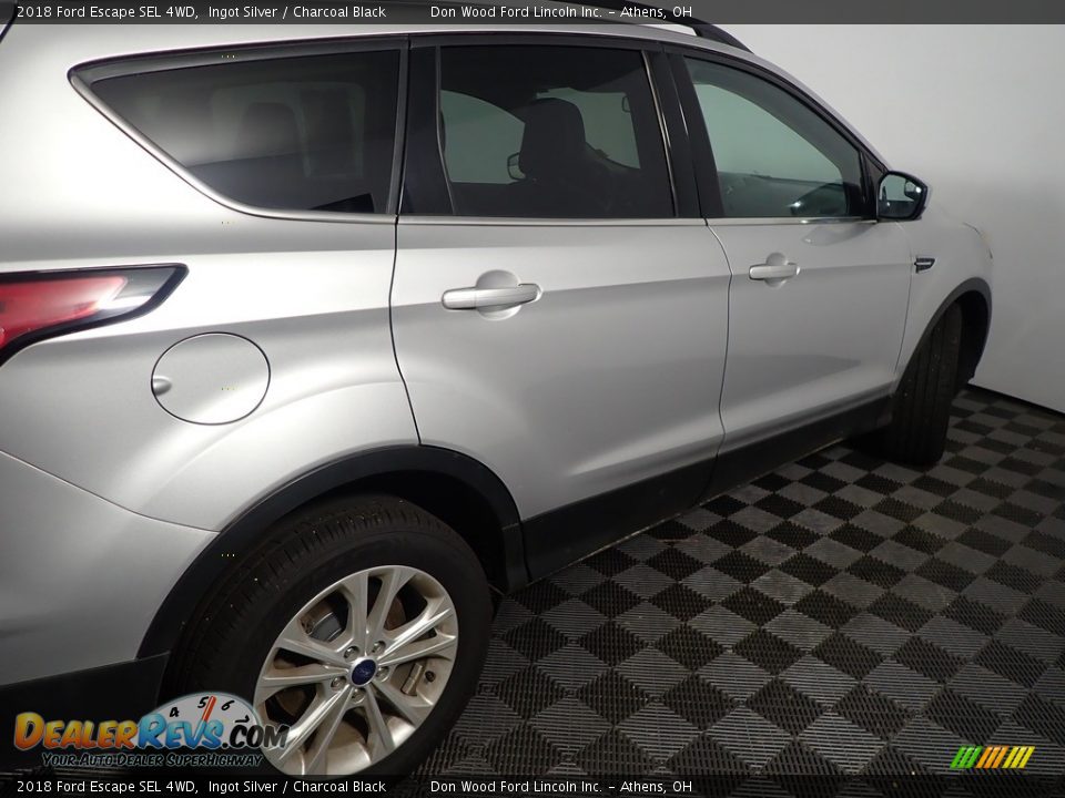 2018 Ford Escape SEL 4WD Ingot Silver / Charcoal Black Photo #22