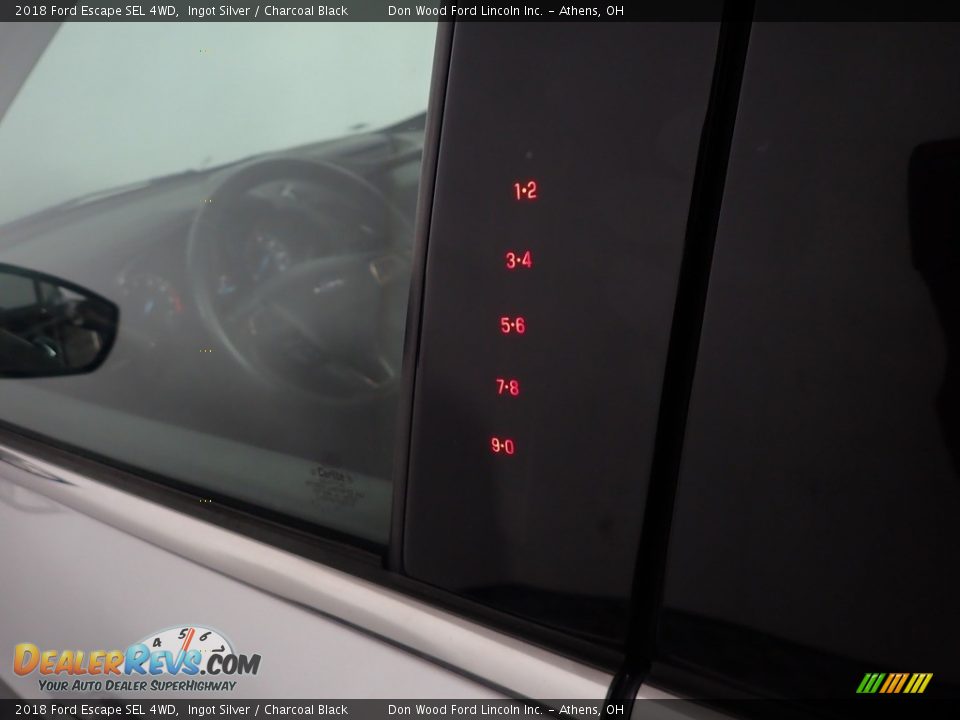 2018 Ford Escape SEL 4WD Ingot Silver / Charcoal Black Photo #23