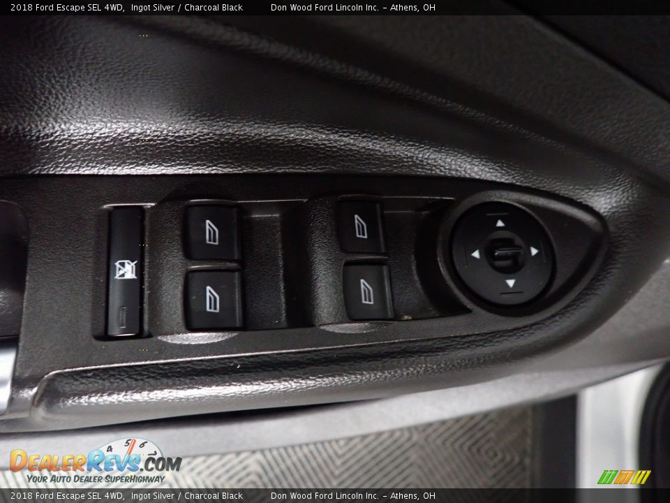 2018 Ford Escape SEL 4WD Ingot Silver / Charcoal Black Photo #25