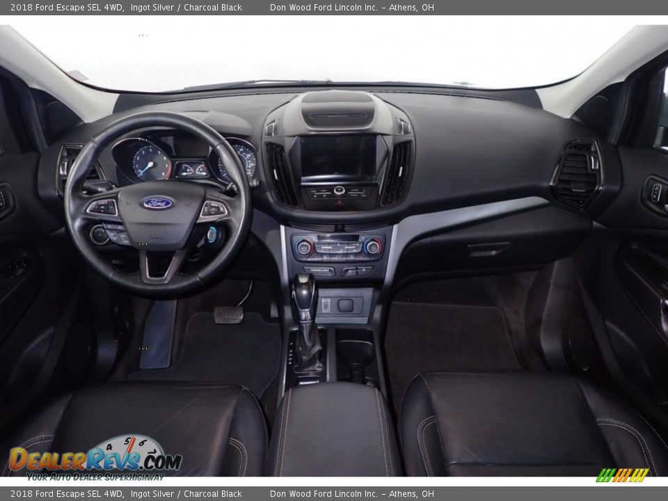 2018 Ford Escape SEL 4WD Ingot Silver / Charcoal Black Photo #28