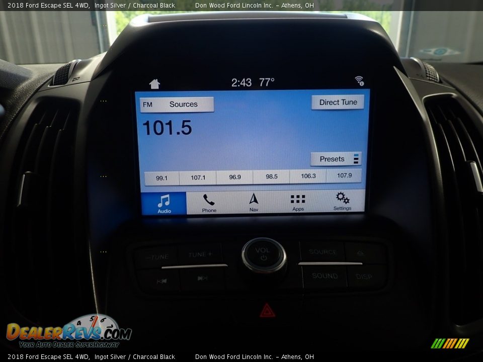 2018 Ford Escape SEL 4WD Ingot Silver / Charcoal Black Photo #30