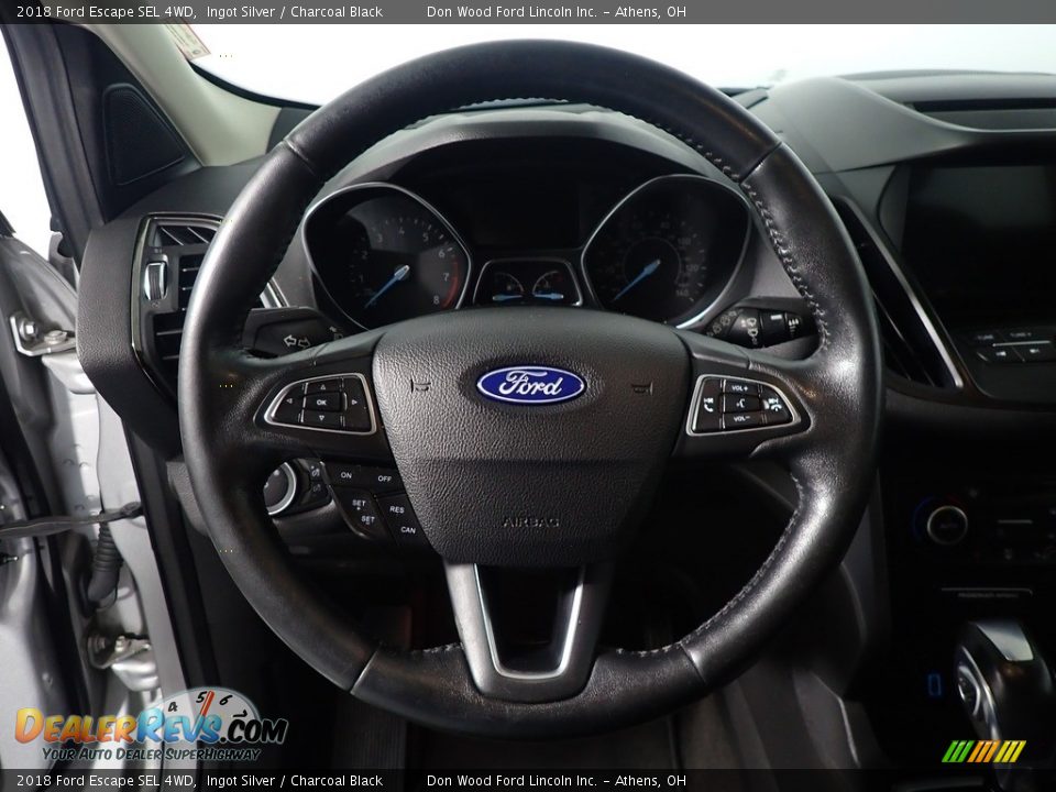 2018 Ford Escape SEL 4WD Ingot Silver / Charcoal Black Photo #31