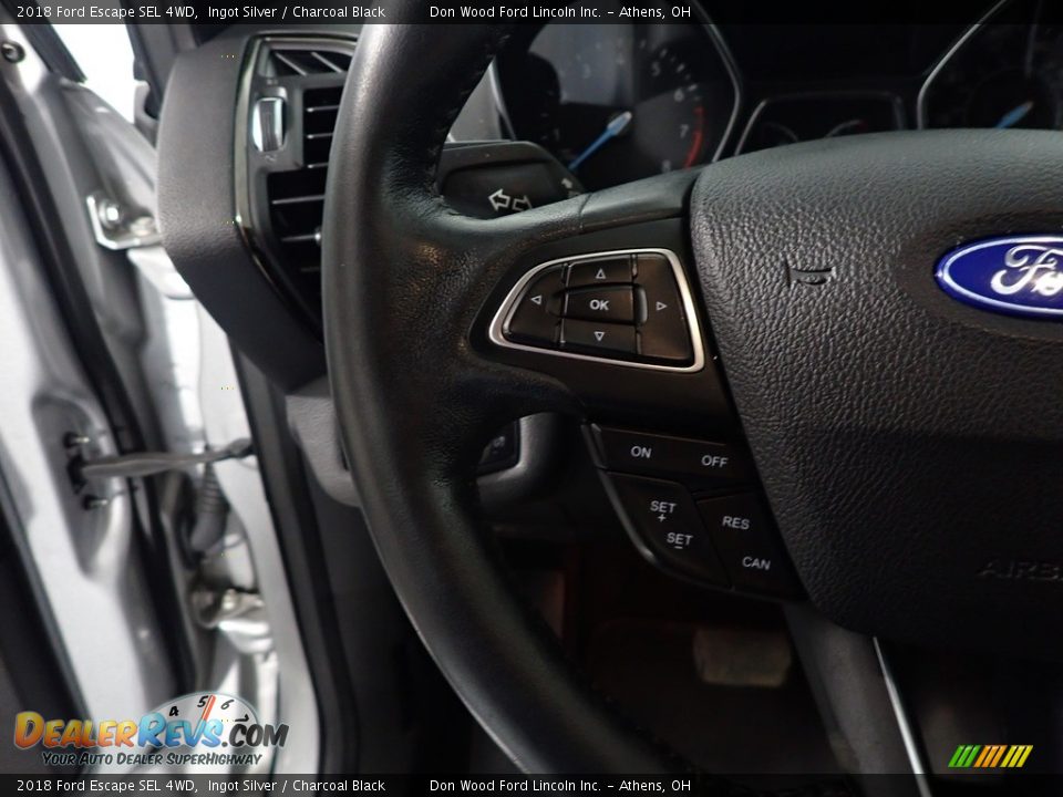 2018 Ford Escape SEL 4WD Ingot Silver / Charcoal Black Photo #33