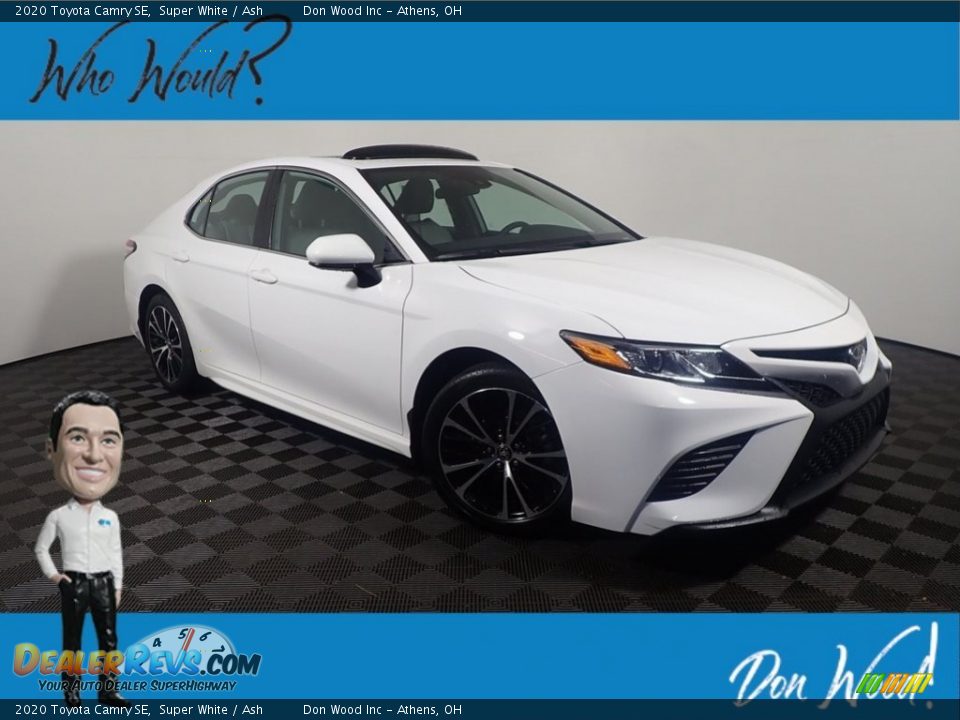 2020 Toyota Camry SE Super White / Ash Photo #1