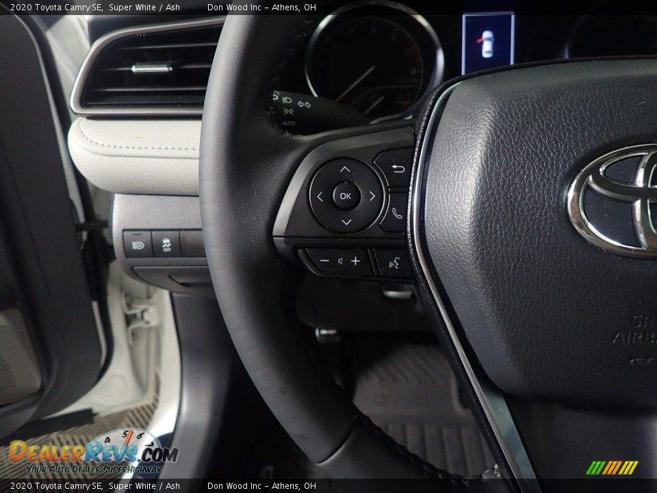 2020 Toyota Camry SE Super White / Ash Photo #30