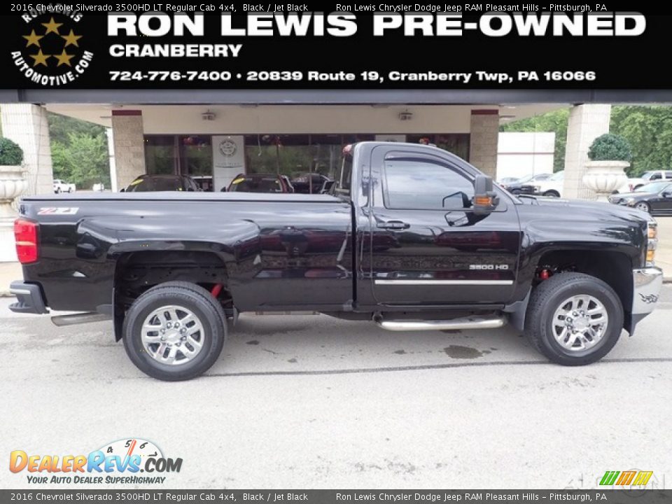 2016 Chevrolet Silverado 3500HD LT Regular Cab 4x4 Black / Jet Black Photo #1