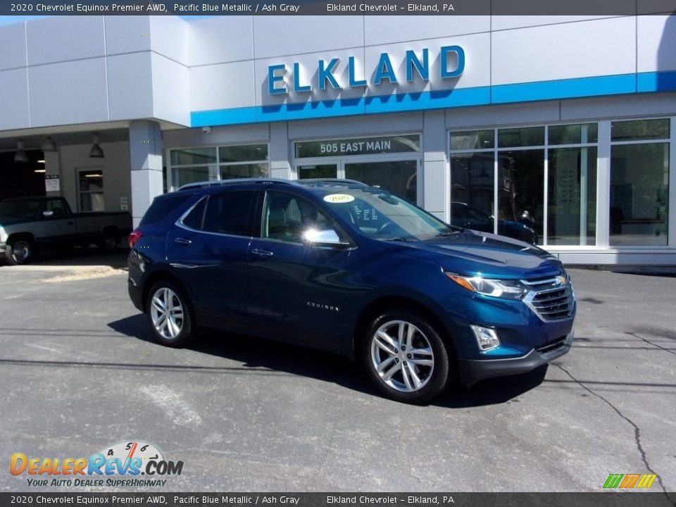 2020 Chevrolet Equinox Premier AWD Pacific Blue Metallic / Ash Gray Photo #1