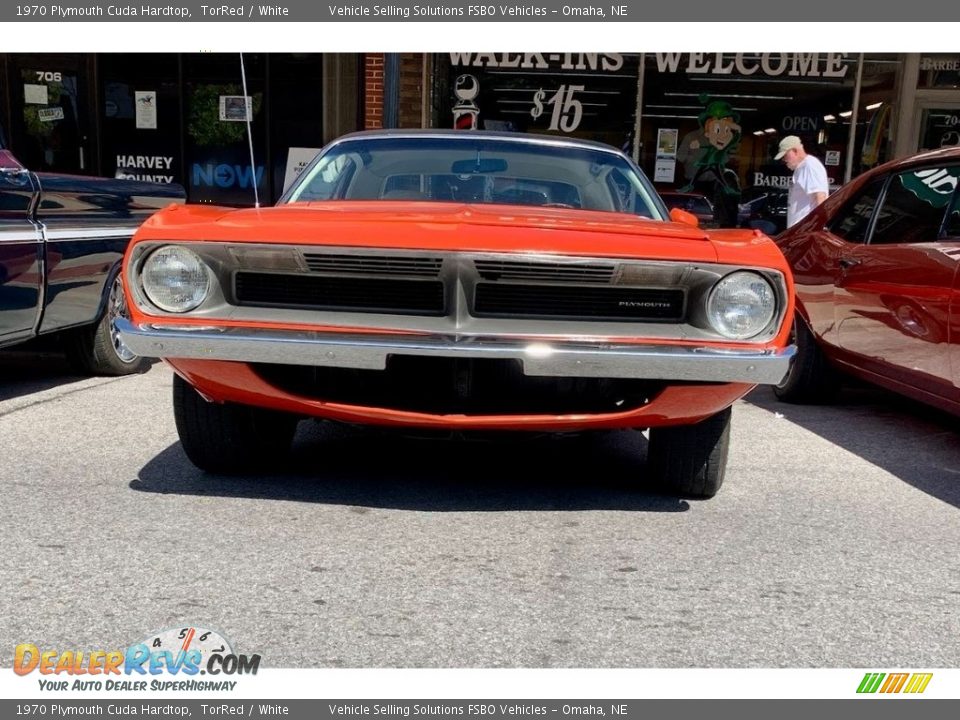 1970 Plymouth Cuda Hardtop TorRed / White Photo #3