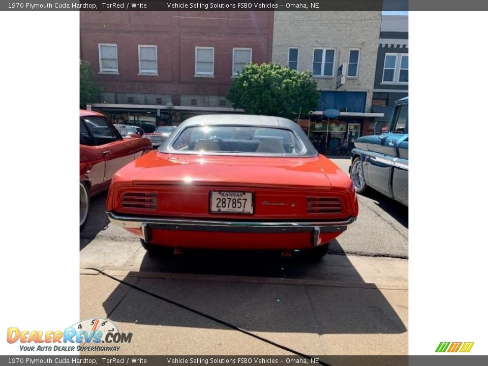 1970 Plymouth Cuda Hardtop TorRed / White Photo #5